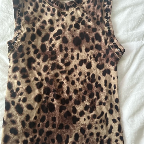 Skims Dolce & Gabbana Animal Print Top - Picture 1 of 3
